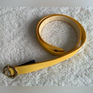 Tommy Hilfiger Yellow Belt - real leather - made in Italy